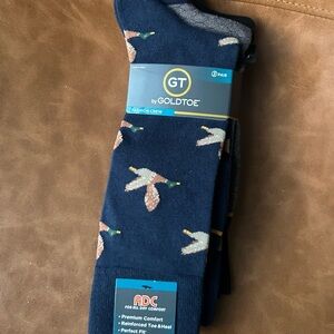 GOLDTOE Ducks all day Men's Crew Socks (1 package with 3 pairs)